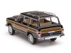 Масштабная модель Jeep Grand Wagoneer 1981 черный с деревянной панелью 1:24 WhiteBox WB124260 ракурс 5