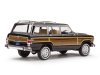 Масштабная модель Jeep Grand Wagoneer 1981 черный с деревянной панелью 1:24 WhiteBox WB124260 ракурс 2