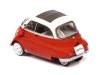 Масштабная модель BMW Isetta 1959 красный с белым 1:43 IXO CLC604 ракурс 5