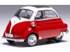 Масштабная модель BMW Isetta 1959 красный с белым 1:43 IXO CLC604 ракурс 1