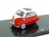 Масштабная модель BMW Isetta 1959 красный с белым 1:43 IXO CLC604 ракурс 11