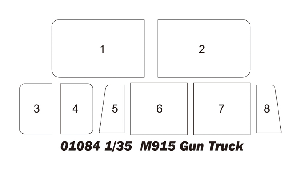 Сборная модель M915 Gun Truck 1:35 Trumpeter 01084