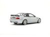 Масштабная модель BMW M3 GTR (E46) 2001 серебристый с черным 1:18 Otto OT1128 ракурс 3