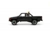 Масштабная модель Toyota Hilux SR5 1985 пикап черный(Glossy 202) как в фильме Назад в будущее 1:18 Otto OT481 ракурс 3