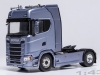 Масштабная модель Scania S-серии 2020 седельный тягач, голубой металлик ракурс 1