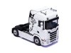 Масштабная модель Scania S-серии S 500 4x2 2020 седельный тягач, белый 1:43 IXO TR234 ракурс 9