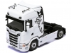 Масштабная модель Scania S-серии S 500 4x2 2020 седельный тягач, белый 1:43 IXO TR234