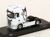 Масштабная модель Scania S-серии S 500 4x2 2020 седельный тягач, белый 1:43 IXO TR234 ракурс 11