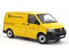 Масштабная модель Volkswagen T5 Transporter 2003 Почтовая служба Германии желтый 1:18 Norev 188617 ракурс 4