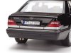 Масштабная модель Mercedes-Benz S600 (W140) 1997 обсидиановый черный металлик 1:18 Norev 183045 ракурс 9