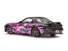 Масштабная модель Mazda RX-7 FD3RS Itasha Club 1999 черный с фиолетовым 1:18 Solido S1810605 ракурс 2