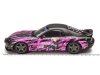 Масштабная модель Mazda RX-7 FD3RS Itasha Club 1999 черный с фиолетовым 1:18 Solido S1810605 ракурс 6