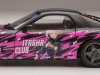 Масштабная модель Mazda RX-7 FD3RS Itasha Club 1999 черный с фиолетовым 1:18 Solido S1810605 ракурс 10