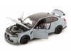 Масштабная модель BMW M3 CS G80 2023 серый металлик с черным ракурс 2