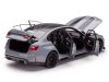 Масштабная модель BMW M3 CS G80 2023 серый металлик с черным 1:18 Minichamps 110023501 ракурс 5