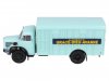 Масштабная модель Berliet GLR 8 M2 бортовой грузовик корма для скота Grace-Dieu Avanne Aliments 1960 голубой 1:43 Altaya BER098 ракурс 3