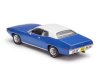 Масштабная модель Plymouth Satellite Sebring Plus 1971 синий с белым 1:43 IXO CLC601 ракурс 3