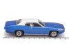 Масштабная модель Plymouth Satellite Sebring Plus 1971 синий с белым 1:43 IXO CLC601 ракурс 2
