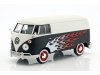 Масштабная модель Volkswagen T1 Type 2 фургон Custom Garage 1962 матовый черный с белым 1:24 Motor Max 79566