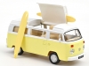Масштабная модель Volkswagen T2 Combi Camper Van с досками для серфинга 1973 кемпер желтый 1:43 Norev 841109
