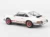 Масштабная модель Porsche 911 Carrera RS 2.7 1973 белый с красным 1:12 Norev 127514 ракурс 2