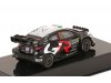 Масштабная модель Toyota GR Yaris Rally1 #33 Toyota Gazoo Racing WRT Evans/Martin (с люстрой) 2 место Ралли Монте-Карло 2025 1:43 IXO RAM972B ракурс 2