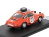 Масштабная модель Porsche 911s Coupe #31 2-е ралли Монте-Карло 1969 Жерар Ларрусс, Морис Желин, оранжевый 1:43 Trofeu TRFDSN158 ракурс 2