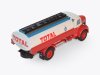 Масштабная модель Berliet GLR 8 M2 (1960) цистерна TOTAL белый с красным 1:43 Altaya BER081 ракурс 2