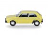 Масштабная модель Volkswagen Golf I желтый ракурс 4