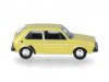 Масштабная модель Volkswagen Golf I желтый ракурс 3