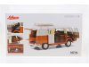 Масштабная модель Volkswagen T1 кемпер 1959 оранжевый с белым 1:18 Schuco 450060600 ракурс 8