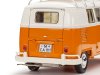 Масштабная модель Volkswagen T1 кемпер 1959 оранжевый с белым 1:18 Schuco 450060600 ракурс 13