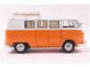 Масштабная модель Volkswagen T1 кемпер 1959 оранжевый с белым 1:18 Schuco 450060600 ракурс 3