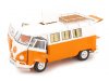 Масштабная модель Volkswagen T1 кемпер 1959 оранжевый с белым 1:18 Schuco 450060600