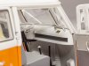 Масштабная модель Volkswagen T1 кемпер 1959 оранжевый с белым 1:18 Schuco 450060600 ракурс 4