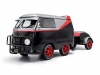 Масштабная модель Volkswagen T1 Cool Kombi Sport с прицепом-трейлером A Team 1950 (Команда-А)черный с серым и красным 1:18 Solido S1810903