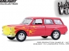 Масштабная модель Volkswagen 1600 Variant 1963 красный с пламенем 1:64 GreenLight 36120B