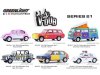 Масштабная модель Volkswagen T2 Westfalia Campmobile Music Festival Van 1973 кемпер 1:64 GreenLight 36120C ракурс 2
