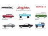 Масштабная модель Volkswagen T2 Custom Microbus (Scottsdale 2023) 1968 зеленый с белым 1:64 GreenLight 37330C ракурс 2