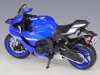 Масштабная модель Yamaha YZF-R1 2021 синий ракурс 3