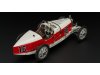 Масштабная модель Bugatti T35 #16 Grand Prix Nation Colour Project, Monaco, белый красный 1:18 CMC M-100-B-007 ракурс 11