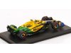Масштабная модель McLaren MCL38 #4 Гран-при Монако 2024 L.Norris, желтый с желеным ракурс 2