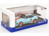 Масштабная модель Porsche 911 KS-R by Khyzyl Saleem 2026 Gulf livery голубой с оранжевым 1:18 Solido S1810504 ракурс 5