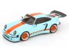 Масштабная модель Porsche 911 KS-R by Khyzyl Saleem 2026 Gulf livery голубой с оранжевым 1:18 Solido S1810504