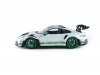 Масштабная модель Porsche 911 (992) GT3 RS / Tribute to Carrera RS Package 2024 белый, черный, зеленый 1:18 Solido S1812107 ракурс 2