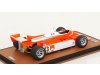 Масштабная модель Alfa Romeo F1 179 #23 Гран-при Монако Bruno Giacomelli 1980 белый с красным 1:18 Tecnomodel TM18-365D ракурс 2