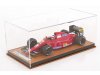 Масштабная модель Ferrari F1 642 #28 Гран-при Великобритании With Rain Tires (с фигуркой пилота) 1991 Jean Alesi, красный с черным ракурс 3