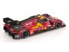 Масштабная модель Ferrari 499p 3.0l Turbo V6 Команда Ferrari AF Corse #51 3-й 24 часа Ле-Мана 2025 Alessandro Pier Guidi, James Calado, Antonio Giovinazzi, красный с черным ракурс 2
