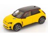 Масштабная модель Renault 5 E-Tech 2024 желтый с черным