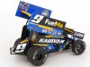 Масштабная модель Karavan / FuelMe Sprint Car #9 (2022) синий ракурс 3